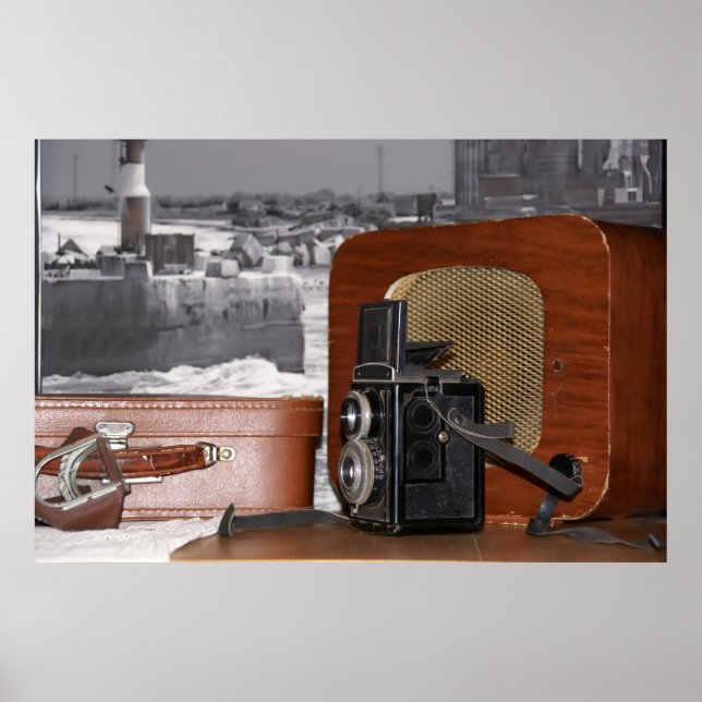 Vintage analog Camera-recorder Poster (Front)