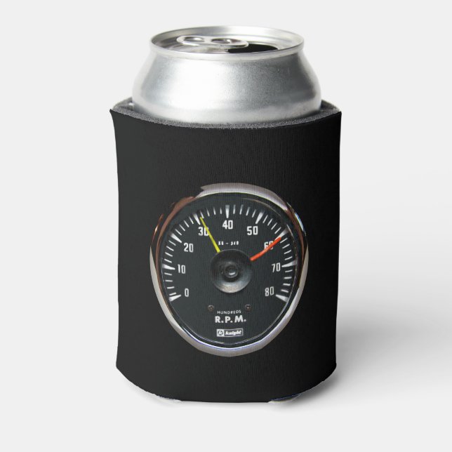 Vintage Analogue Auto Tachometer Can Drink Cooler (Can Back)