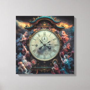 Vintage Analogue Clock  Canvas Print