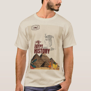 Vintage Ancient Egypt History T-Shirt   Pyramids &
