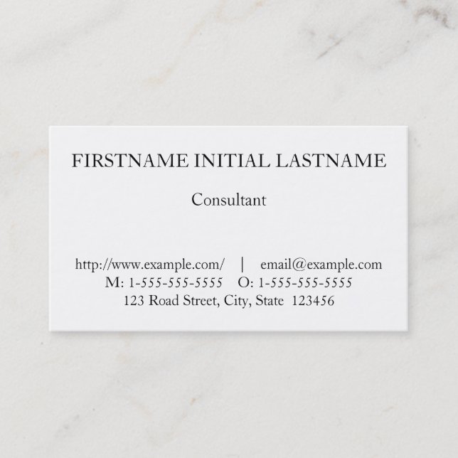 Vintage and Classic Professional Business Card (Front)