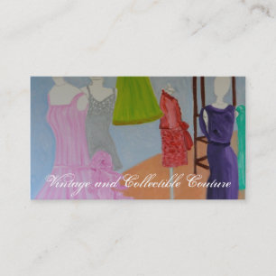 Vintage and Collectable Couture Business Card