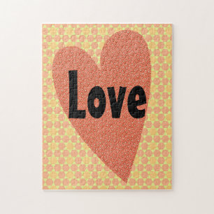Vintage and Retro Heart Love Art Puzzle