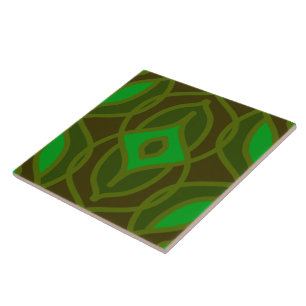 Vintage and retro seamless pattern ceramic tile