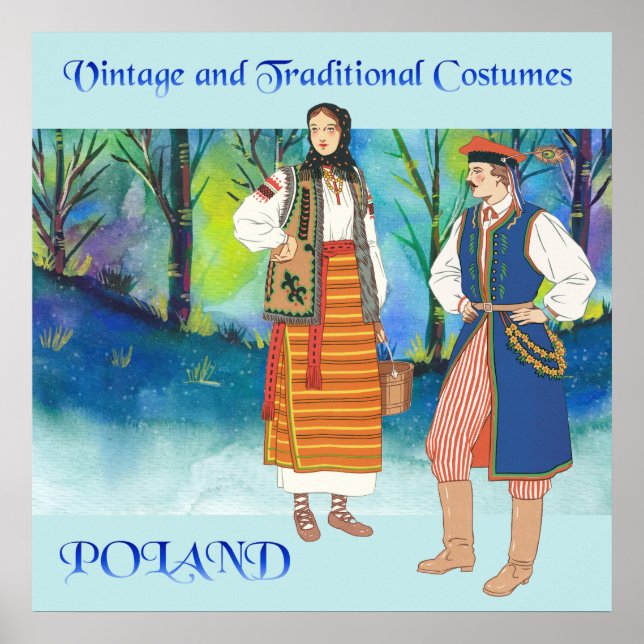 Vintage and Traditional Costumes of Poland Poster (Front)