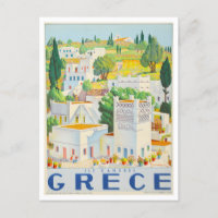 Vintage Andros, Greece, Travel Poster