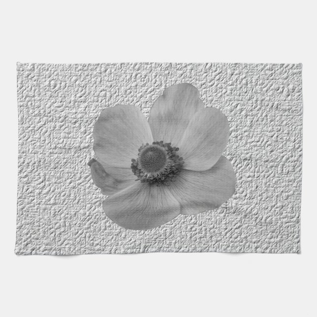 Vintage Anemone Kitchen Towel (Horizontal)