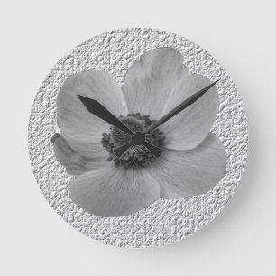Vintage Anemone Wall Clock