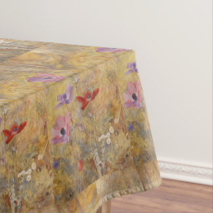 Vintage Anemones Henry Roderick Newman Tablecloth