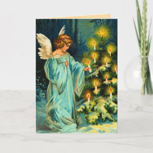 Vintage Angel Christmas Card