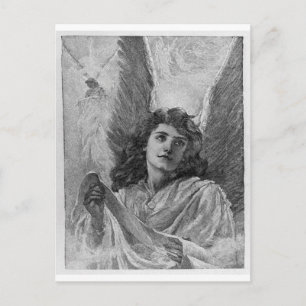 Vintage Angel Christmas Holiday Postcard