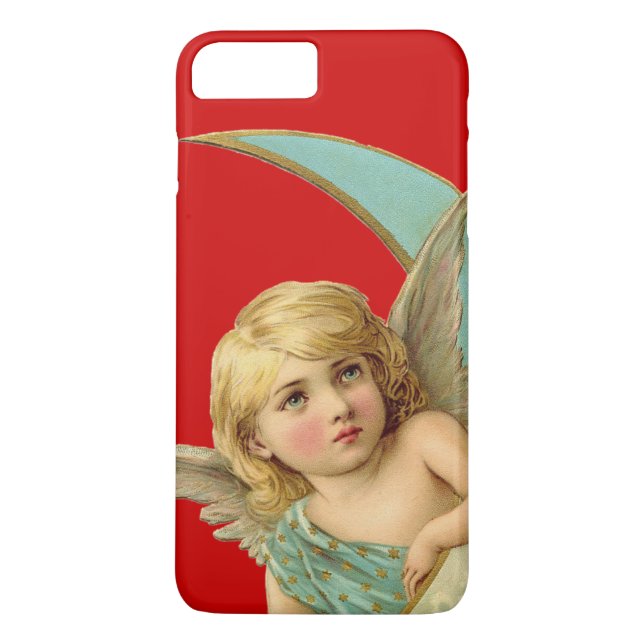 Vintage Angel in Moon Case-Mate iPhone Case (Back)
