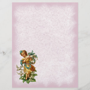 Vintage Angel Letterhead Stationery