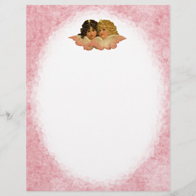 Vintage Angel Letterhead Stationery (Front)