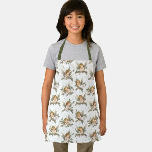 Vintage angel pattern apron