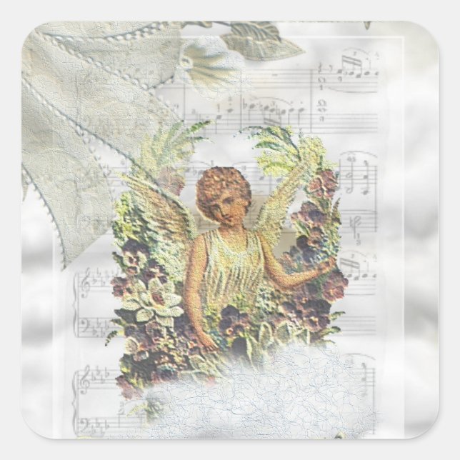 Vintage Angel Sticker (Front)
