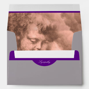 Vintage Angel & Stormy Heaven / Memorial & Funeral Envelope