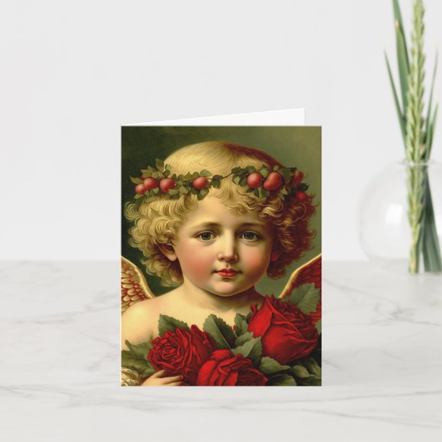 Vintage Angel Valentine Card (Front)