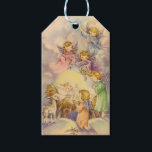 Vintage Angels Around Baby Jesus Gift Tags<br><div class="desc">Vintage Angels Around Baby Jesus</div>