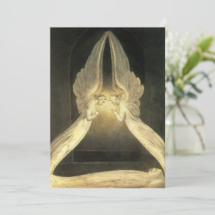 Vintage Angels Hovering Over Jesus Christ