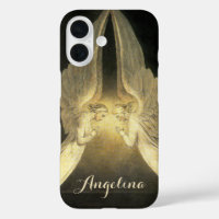 Vintage Angels Hovering Over Jesus Christ