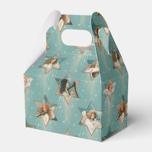 Vintage Angels in Stars with Musical Instruments Favor Box
