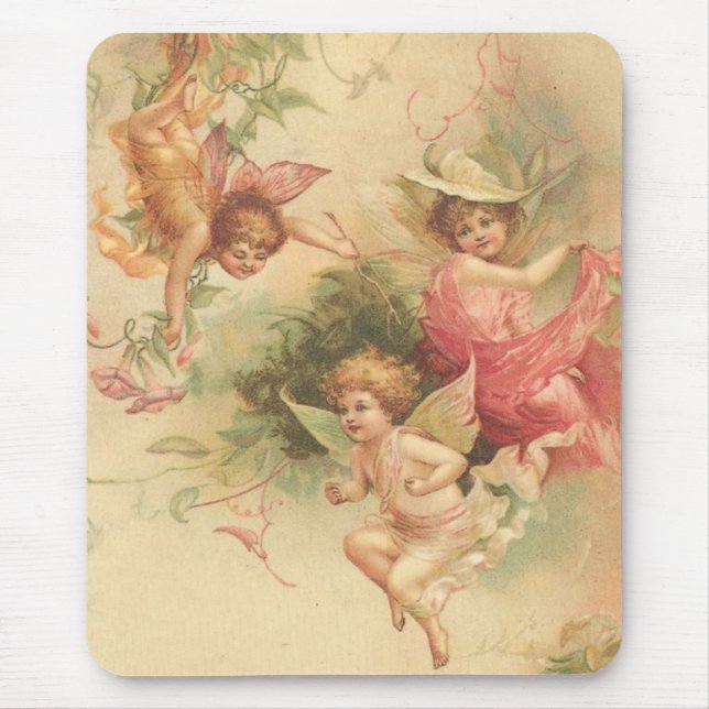 vintage angels mouse pad (Front)