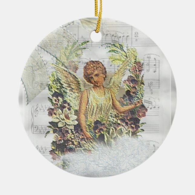 Vintage Angels Ornament (Front)