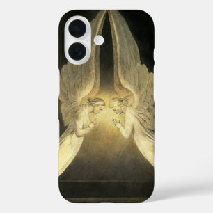 Vintage Angels Praying over Jesus Christ in Shroud iPhone 16 Case