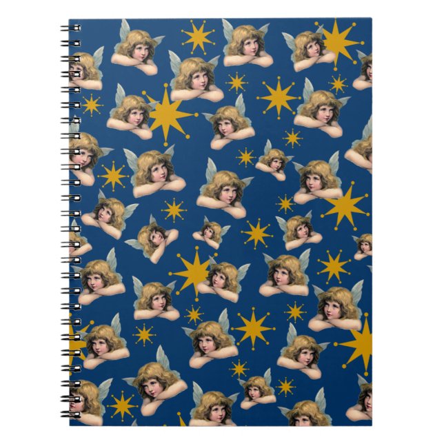 Vintage Angels & Stars Notebook (Front)