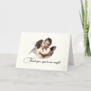 Vintage Angels Thoughtful Thank You Card