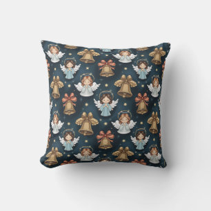 Vintage Angels Throw Pillow