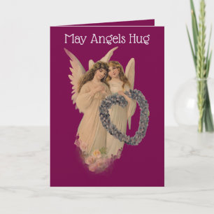 Vintage Angels With Heart Valentine Card