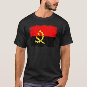 Vintage Angola Flag Angolan Independence Day T-Shirt