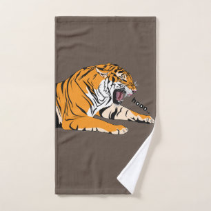 Vintage Animal Fashion Tiger Hand Towel
