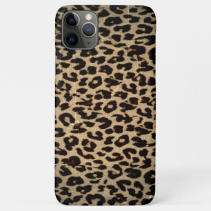Vintage animal print texture of leopard iPhone 11 pro max case