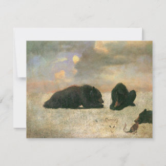 Vintage Animals, Grizzly Bears by Albert Bierstadt
