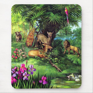 Vintage Animals Mouse Pad