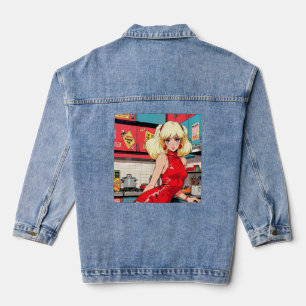 Vintage Anime Denim Jacket