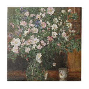 Vintage Anna Munthe-Norstedt Wild Briar Roses Tile