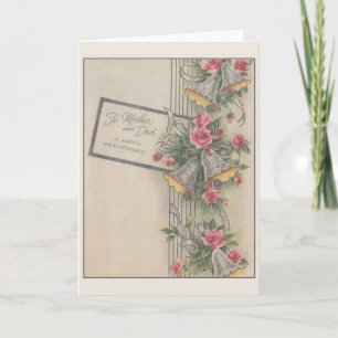 Vintage Anniversary Card to Mother and Dad