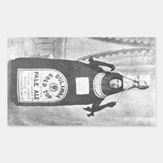 Vintage Anthropomorphic Advertisement Sticker