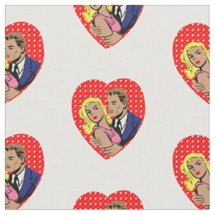 vintage anti valentine fabric