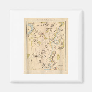 Vintage Antietam Battlefield Map (1864)  Magnet