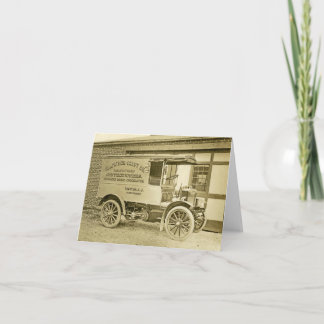 Vintage Antique Allfather Candy Co Truck Notecard