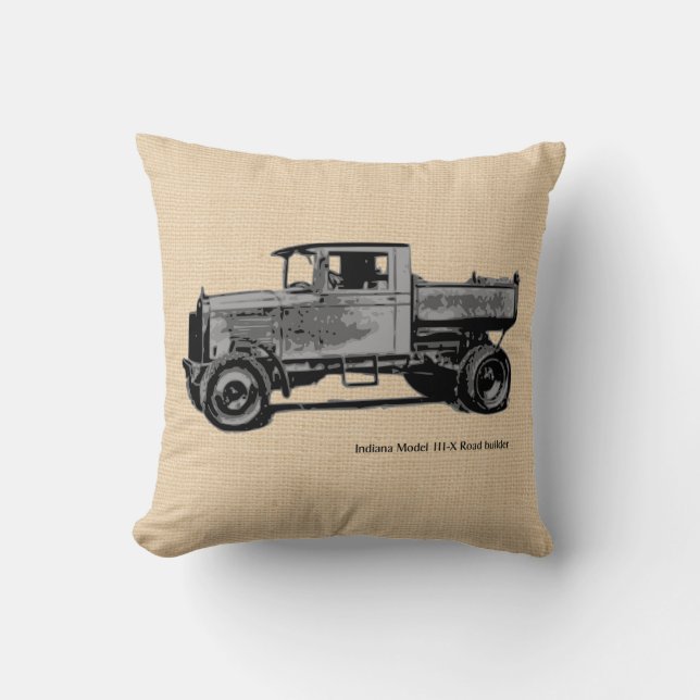 Vintage Antique Automobile Truck Custom Pillow (Front)