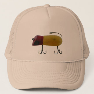 Vintage Antique Bait Lure Fishing Cap