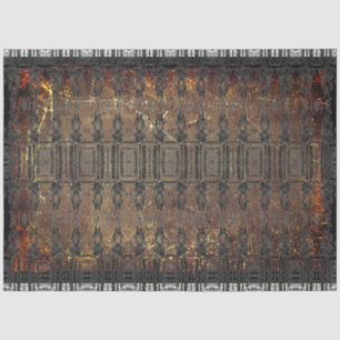 Vintage Antique Brown Black Texture Pattern Tissue Paper
