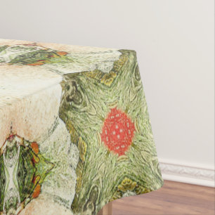 Vintage antique Christmas Themed Part 10 Ephemera Tablecloth