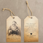 Vintage Antique Classic Santa Customized Christmas Gift Tags<br><div class="desc">Add a touch of timeless elegance to your holiday gifting with these Vintage Antique Classic Santa Customized Christmas Gift Tags. Featuring a nostalgic design of Santa Claus reading a book, these personalized tags are the perfect way to elevate your Christmas presents. Whether you're sending gifts to family, friends, or colleagues,...</div>